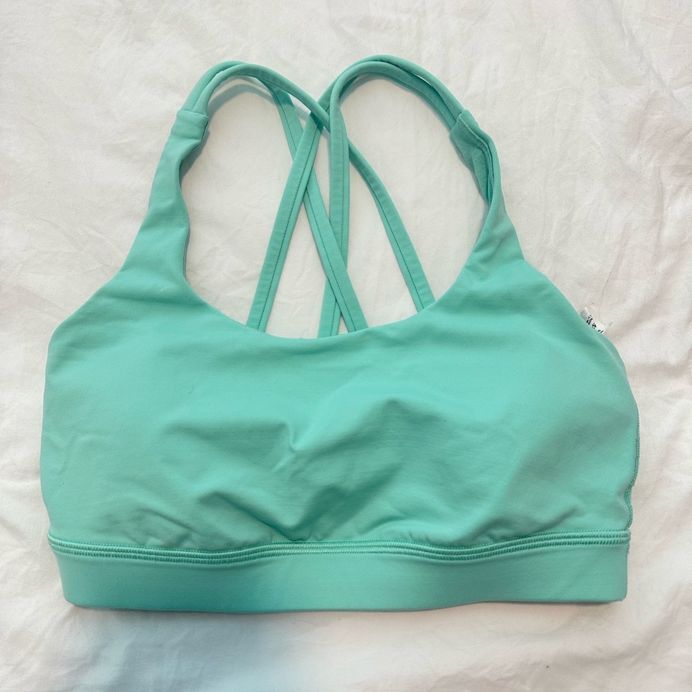 Teal lululemon sports bra